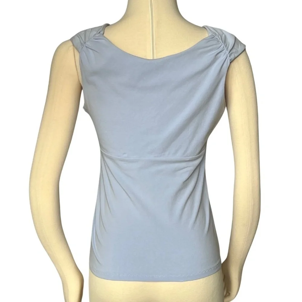 The Limited Blue Twist Front V-Neck Top Size Large NWT - Picture 7 of 10